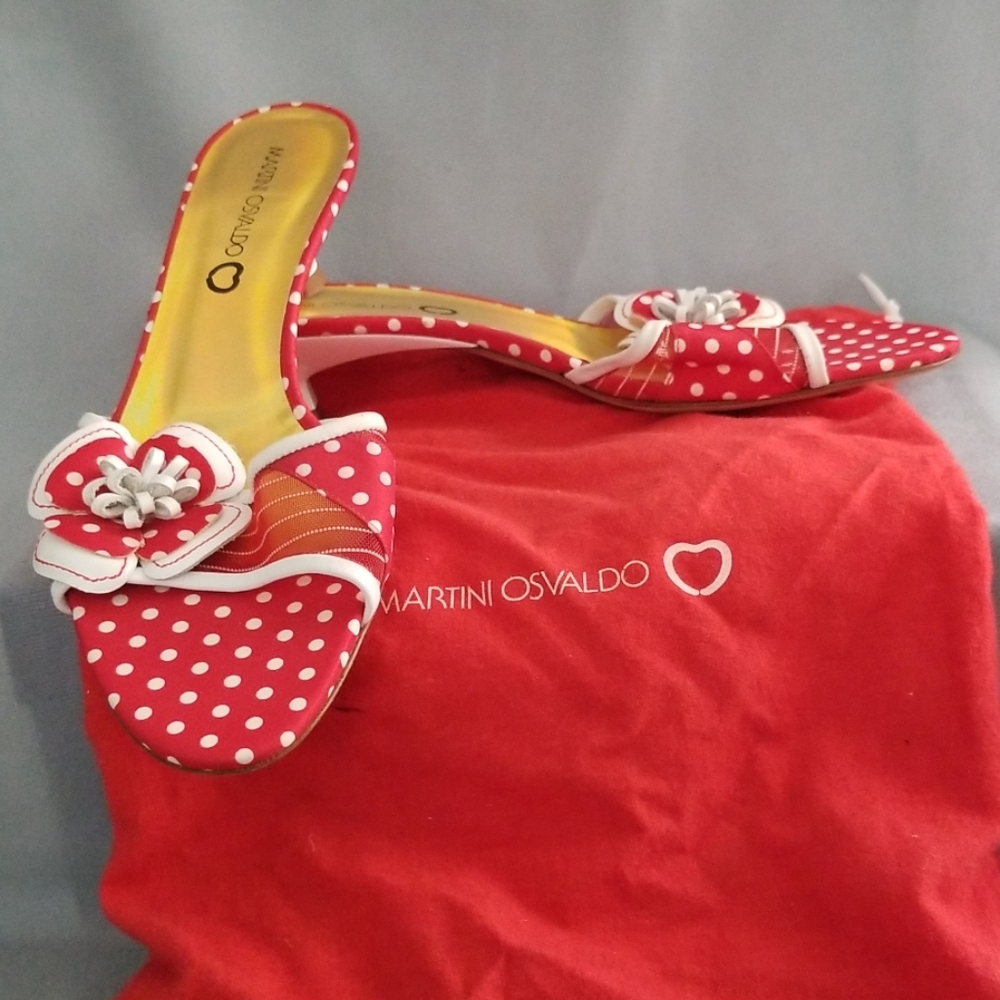 Martini Osvaldo Vero Cuoio Red & White Shoes